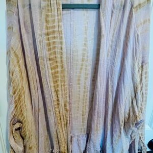 Free People Bohemian Tie-Dye Kimono